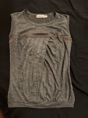 Anna Molinari Sleeveless Ruched Top XS/S